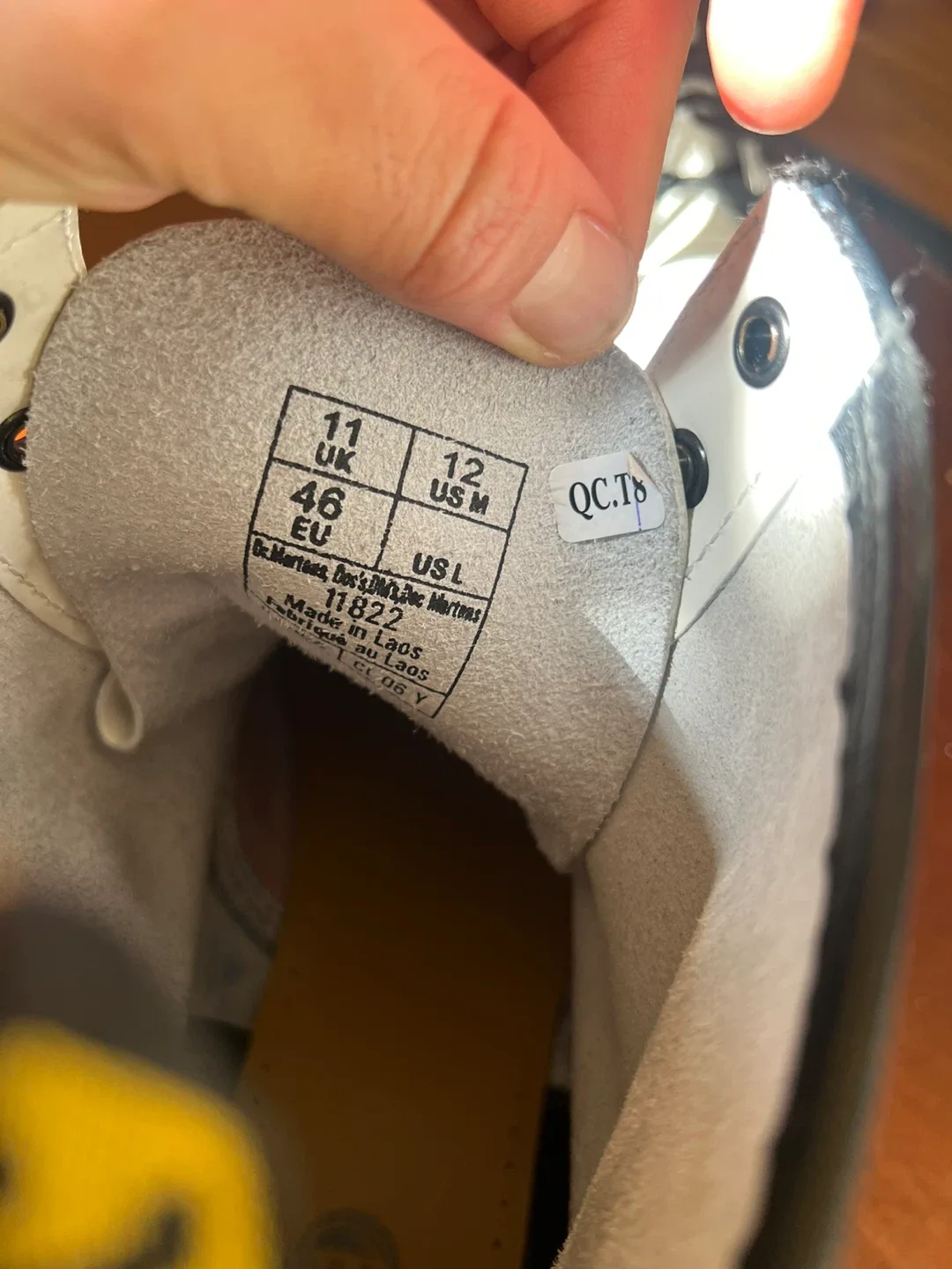 Dr. Martens 1460 White Smooth Leather Boots - US 12 image indicator(5)