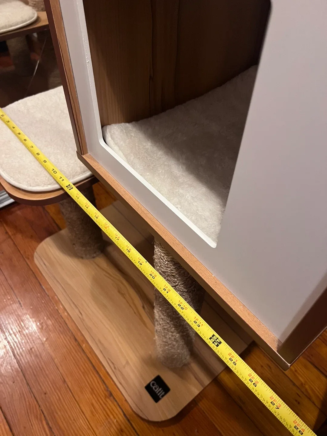 Large White / Oak Wooden Cat Tree image indicator(7)