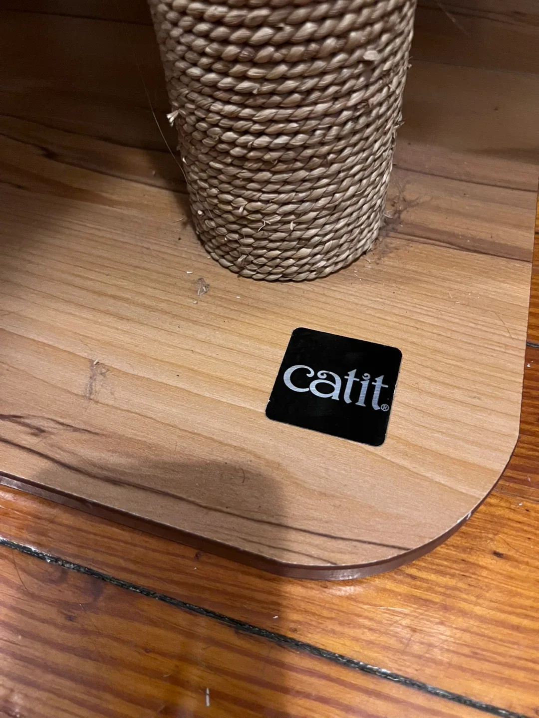 Large White / Oak Wooden Cat Tree image indicator(9)