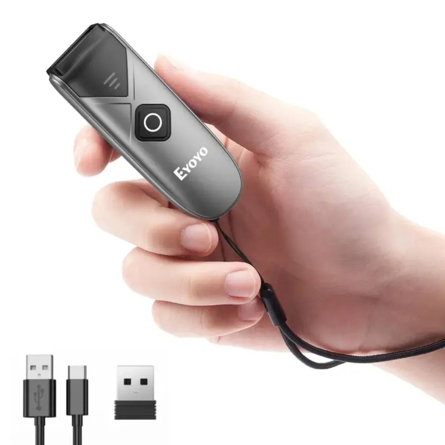 Eyoyo Bluetooth 2D&1D Barcode Scanner, Portable Wireless