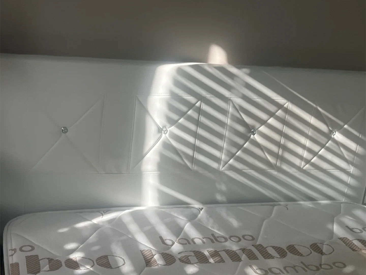 Bamboo Mattress & White Bed Frame (Double) image indicator(2)