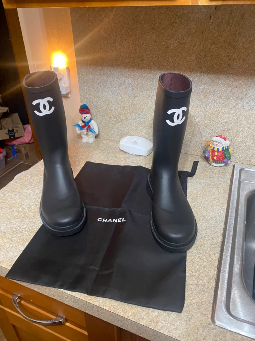 Chanel boots fits wide 10, regular 9.5
