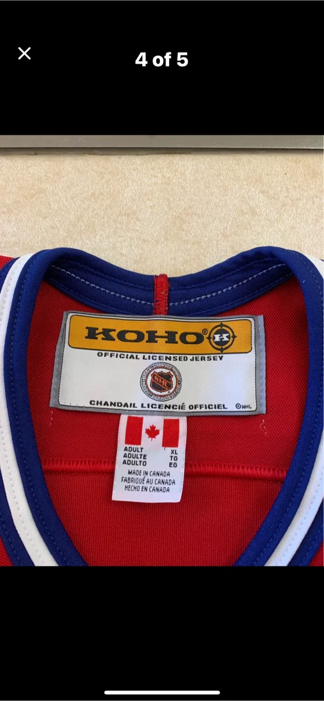 Koho Montreal Canadiens signed Hockey Jersey - XL image indicator(4)