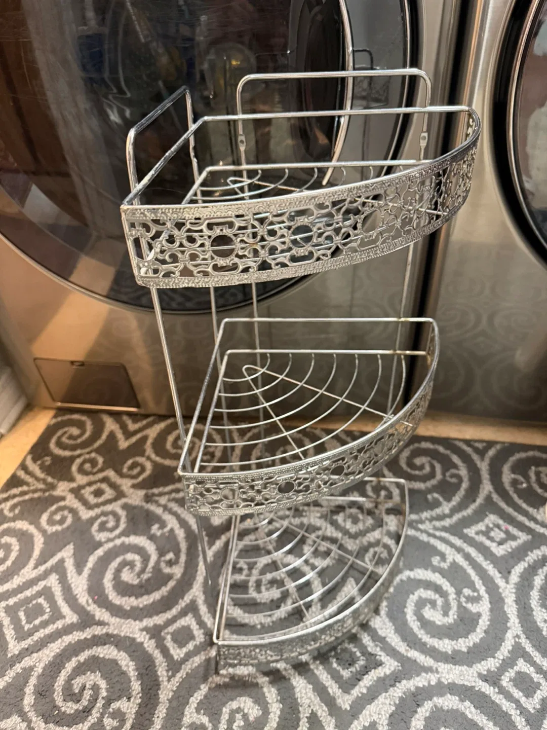Silver Corner Shower Caddy - 3 Tier image indicator(3)