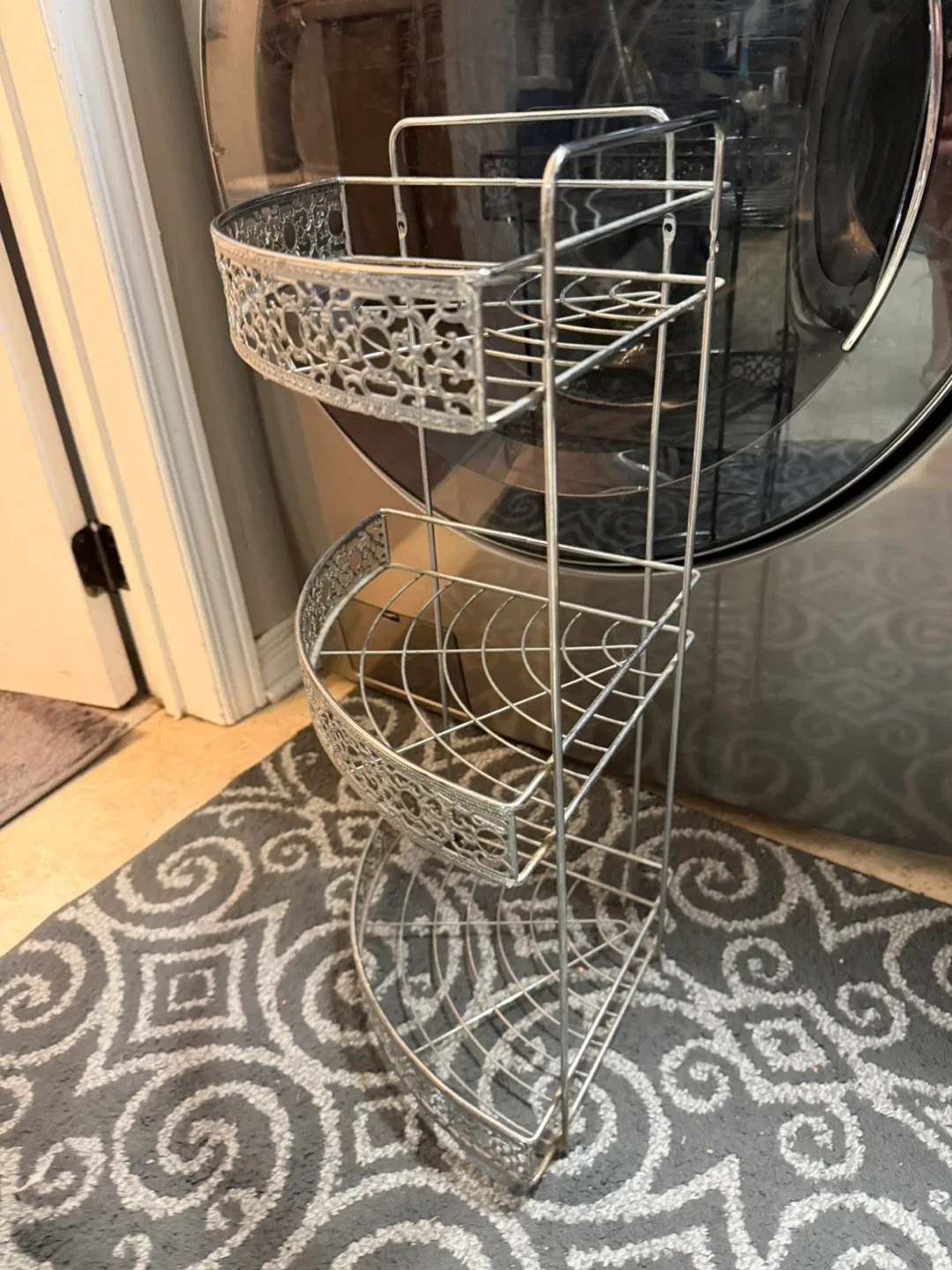 Silver Corner Shower Caddy - 3 Tier image indicator(2)