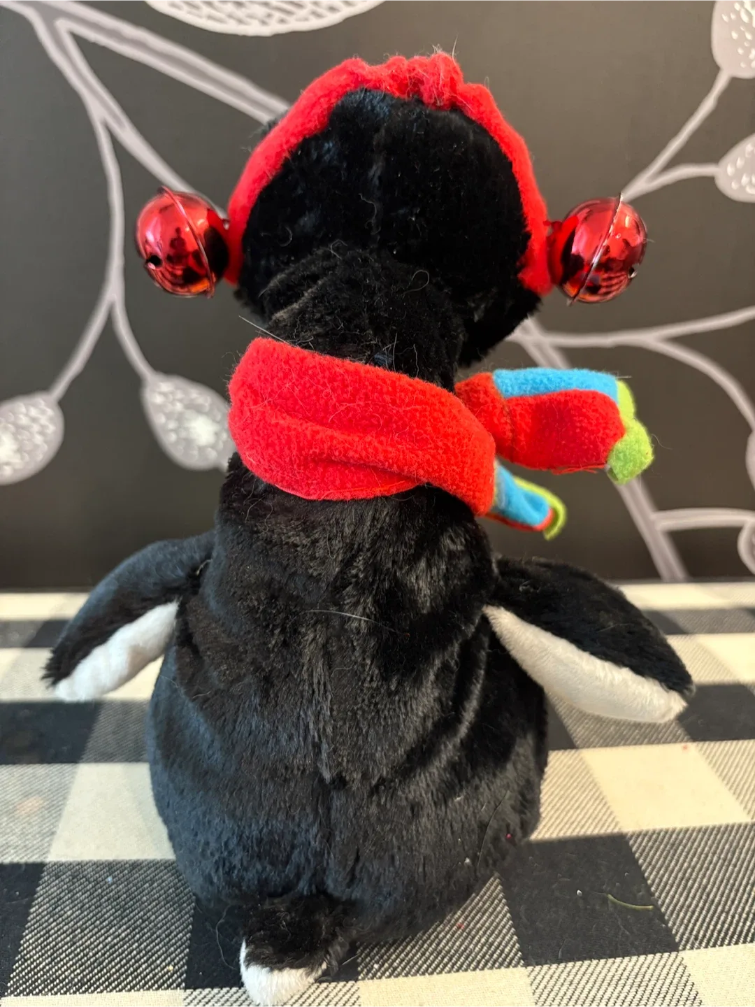 Singing Penguin Plush Toy with Jingle Bells image indicator(4)