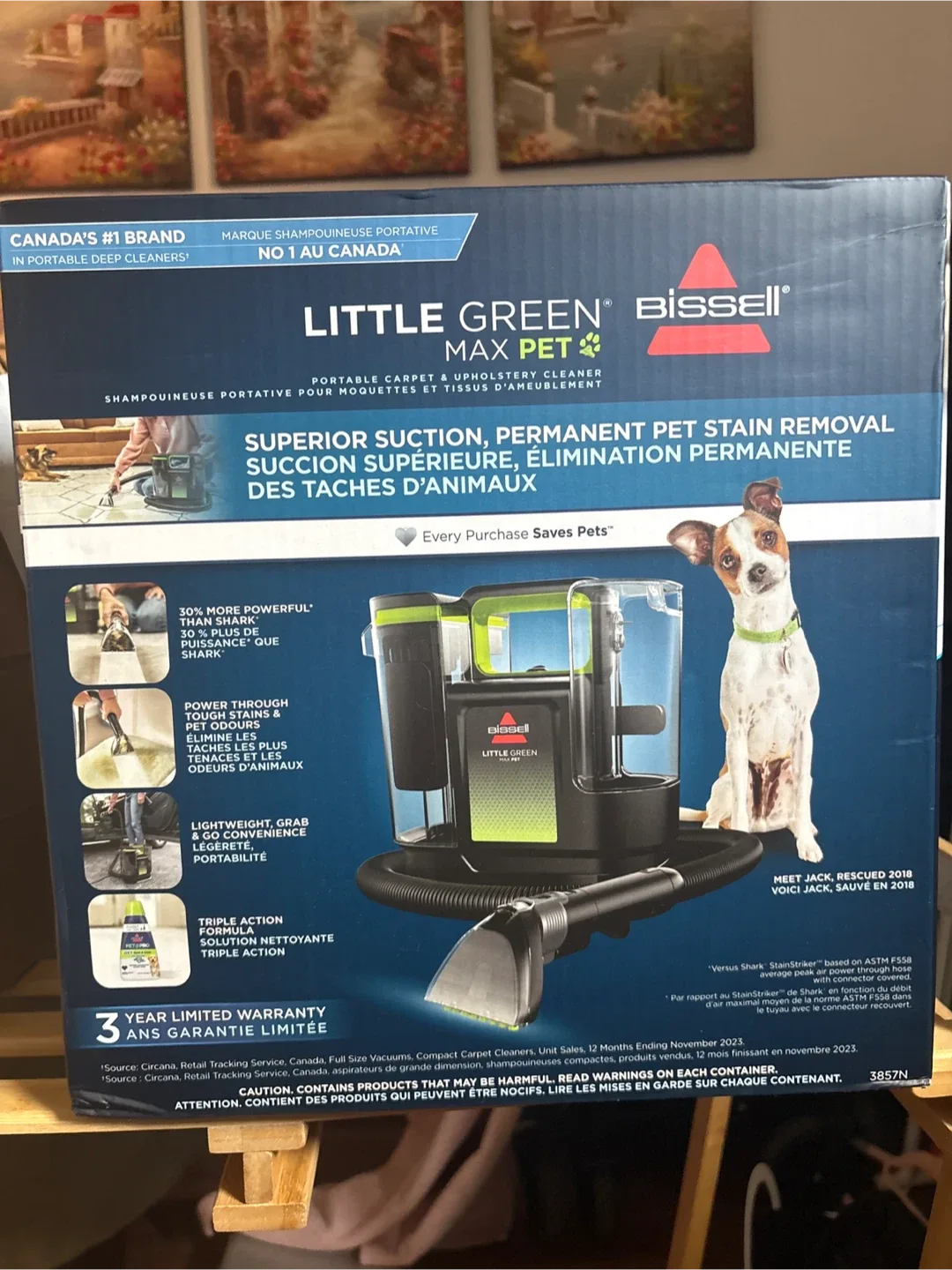 BISSELL Little Green Max Pet Portable Carpet Cleaner