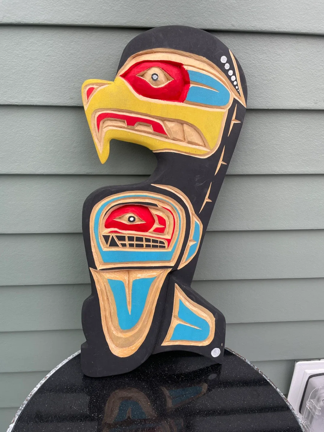 Thunder Bird Orca Christian Turo Wood Carving