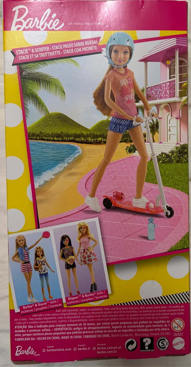Barbie Stacie & Scooter Doll - New in Box!
