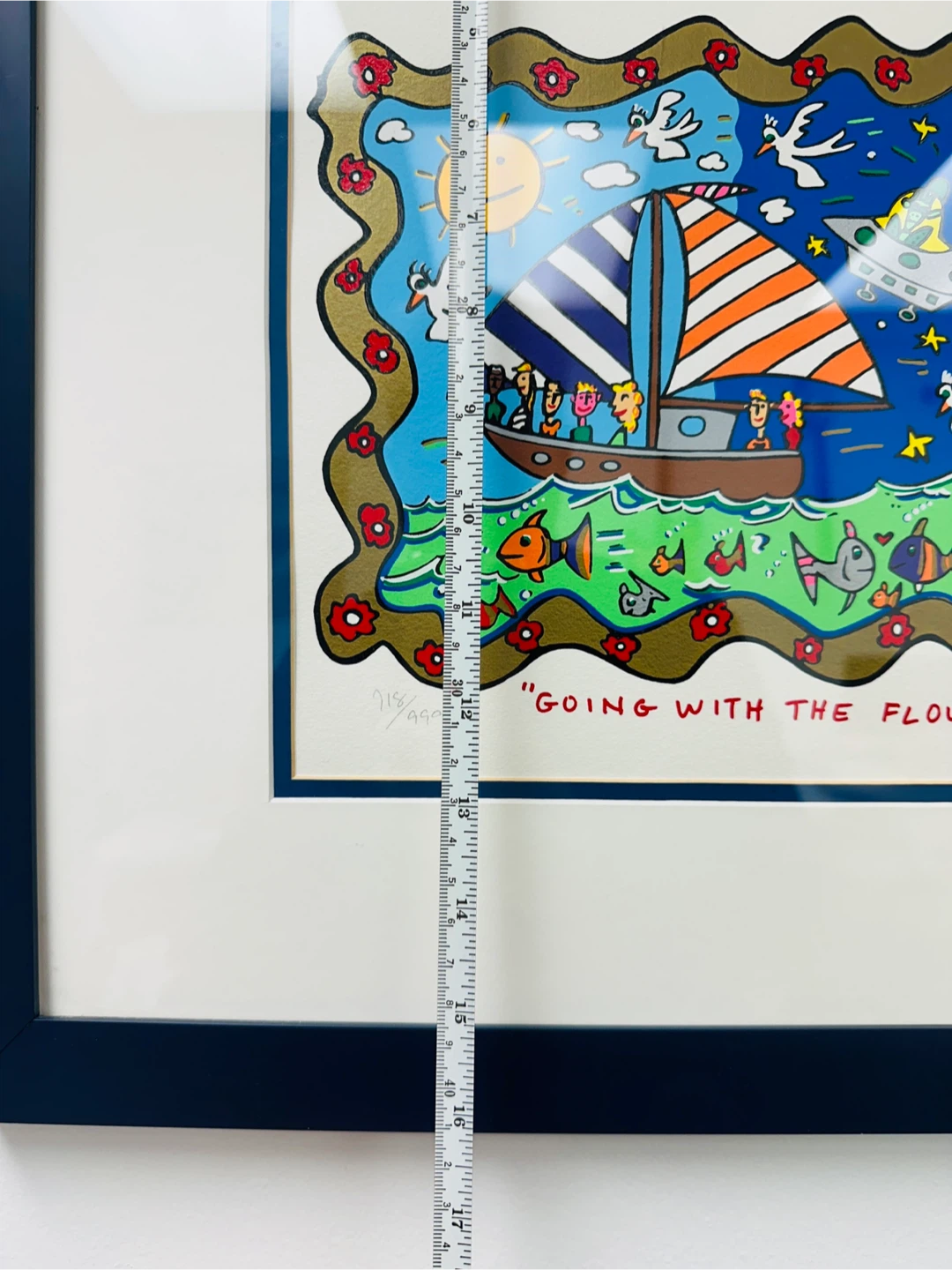 James Rizzi "Going With The Flow" Framed Art Print - photo 5