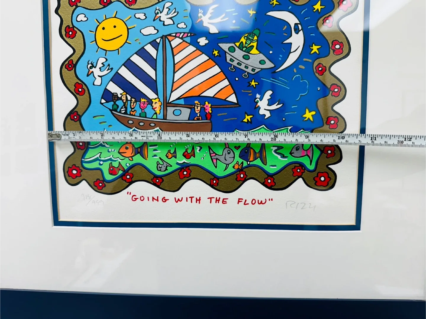 James Rizzi "Going With The Flow" Framed Art Print image indicator(8)