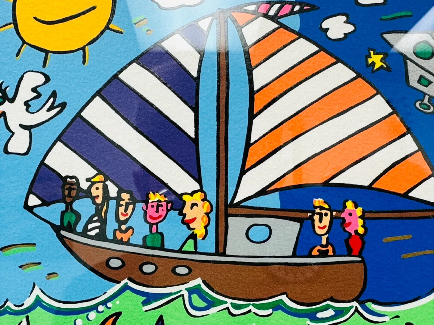 James Rizzi "Going With The Flow" Framed Art Print image indicator(9)