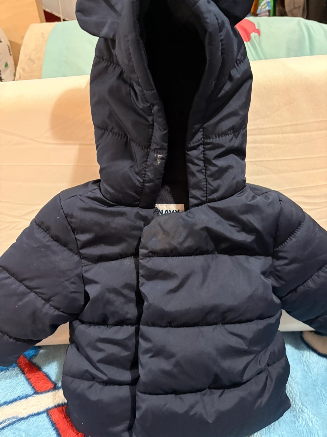 Old Navy Navy Blue Puffer Jacket (6-12M)