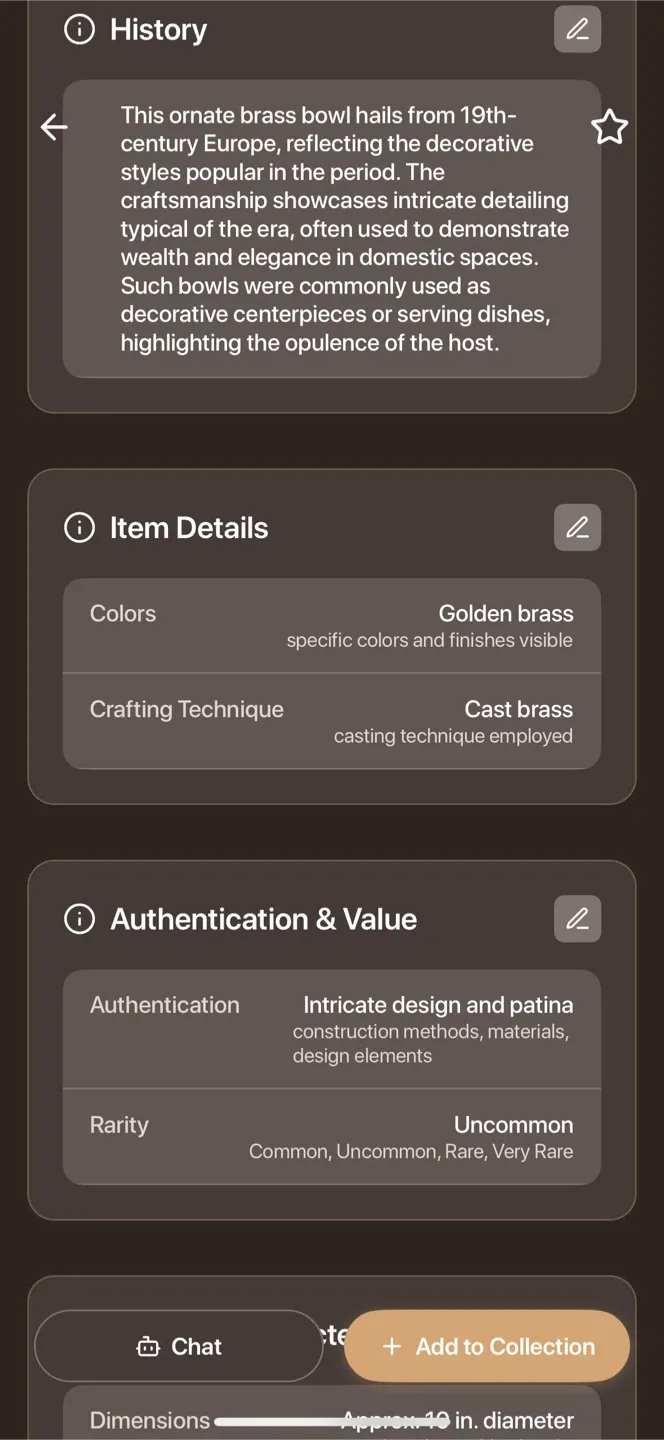 Ornate 19th Century Brass Bowl image indicator(4)