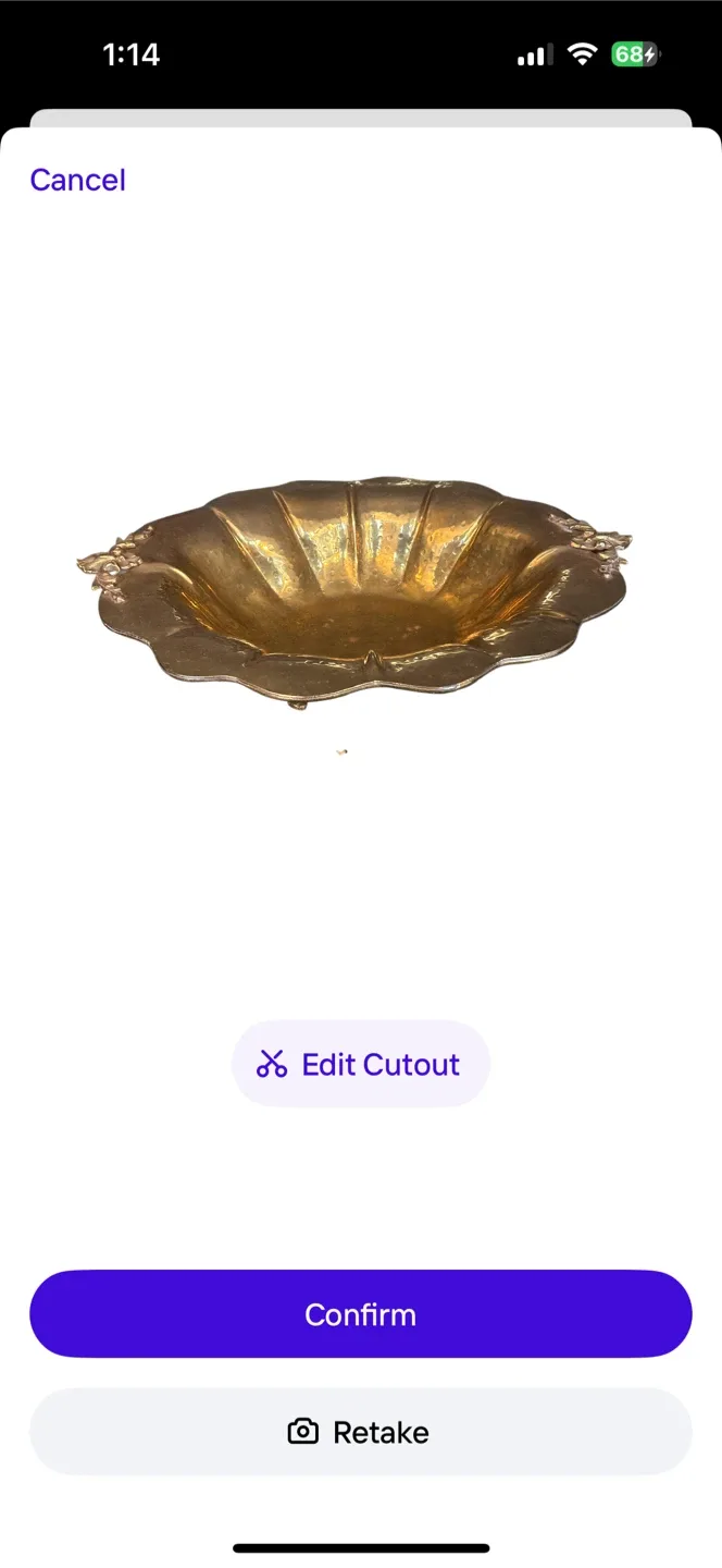 Ornate 19th Century Brass Bowl