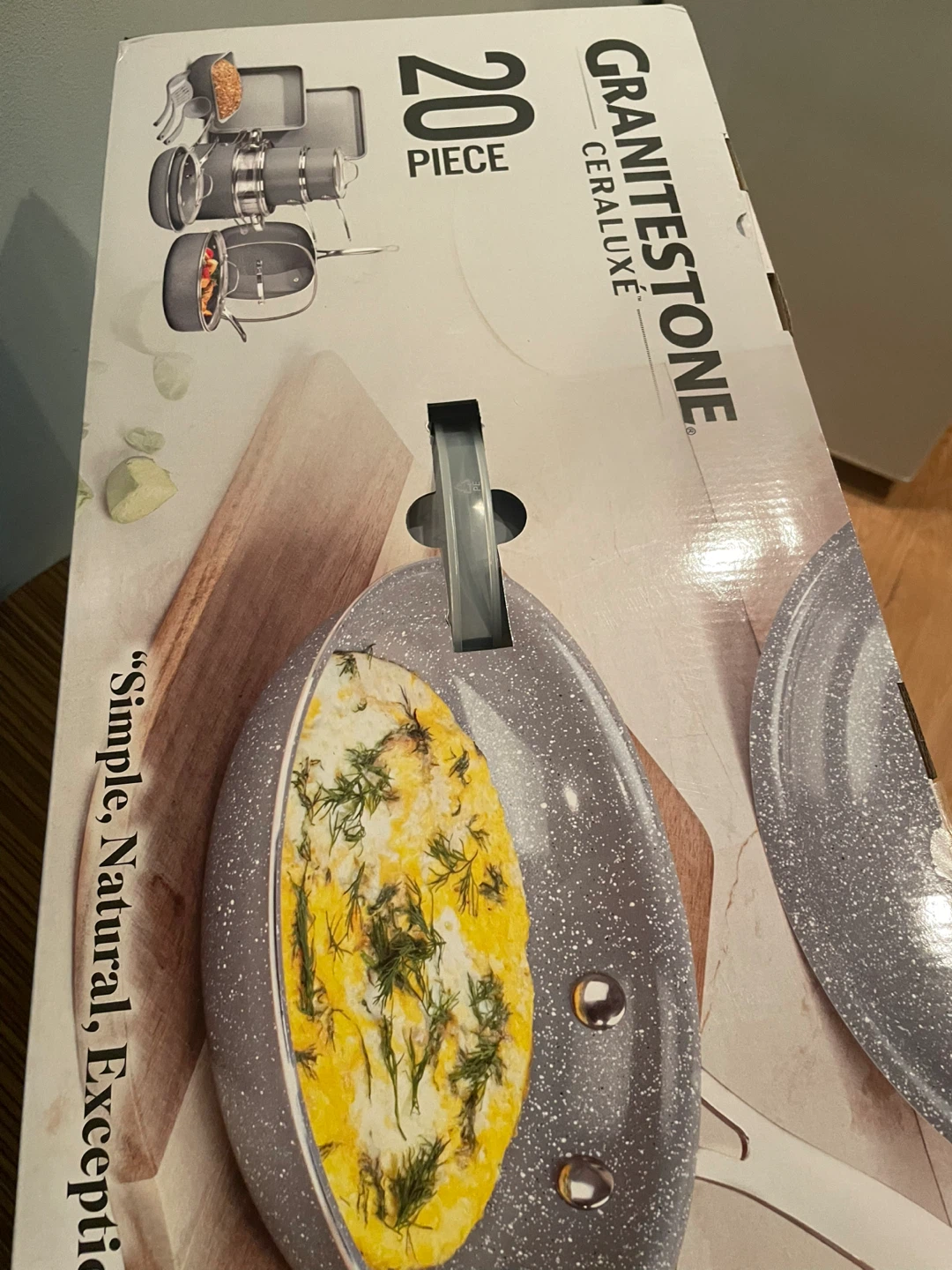 New Granitestone Ceraluxe 20-Piece Cookware Set - photo 3