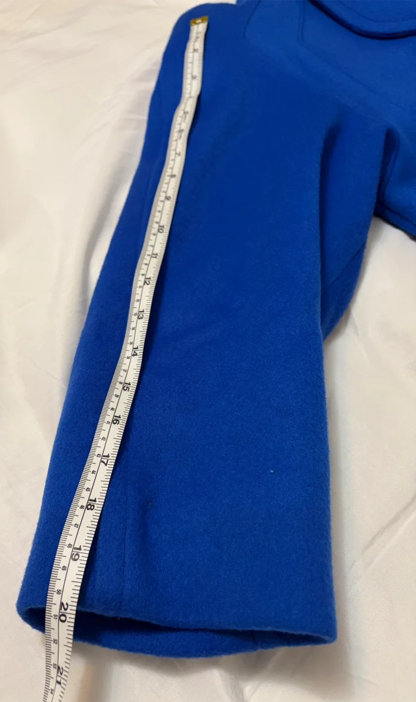 London Fog Blue Wool Coat (Size M) image indicator(4)