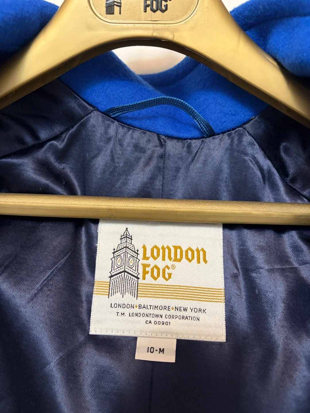 London Fog Blue Wool Coat (Size M) image indicator(6)