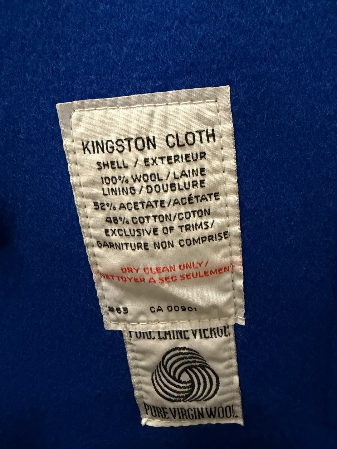 London Fog Blue Wool Coat (Size M) image indicator(7)