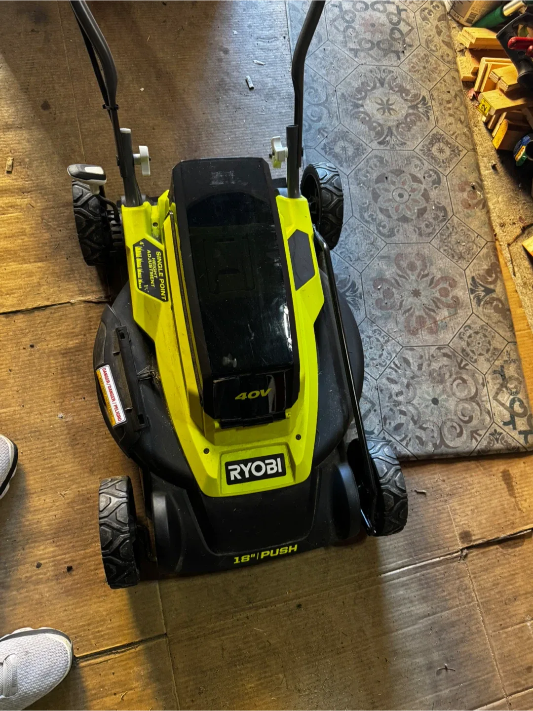 Ryobi 40V 18" Push Lawn Mower