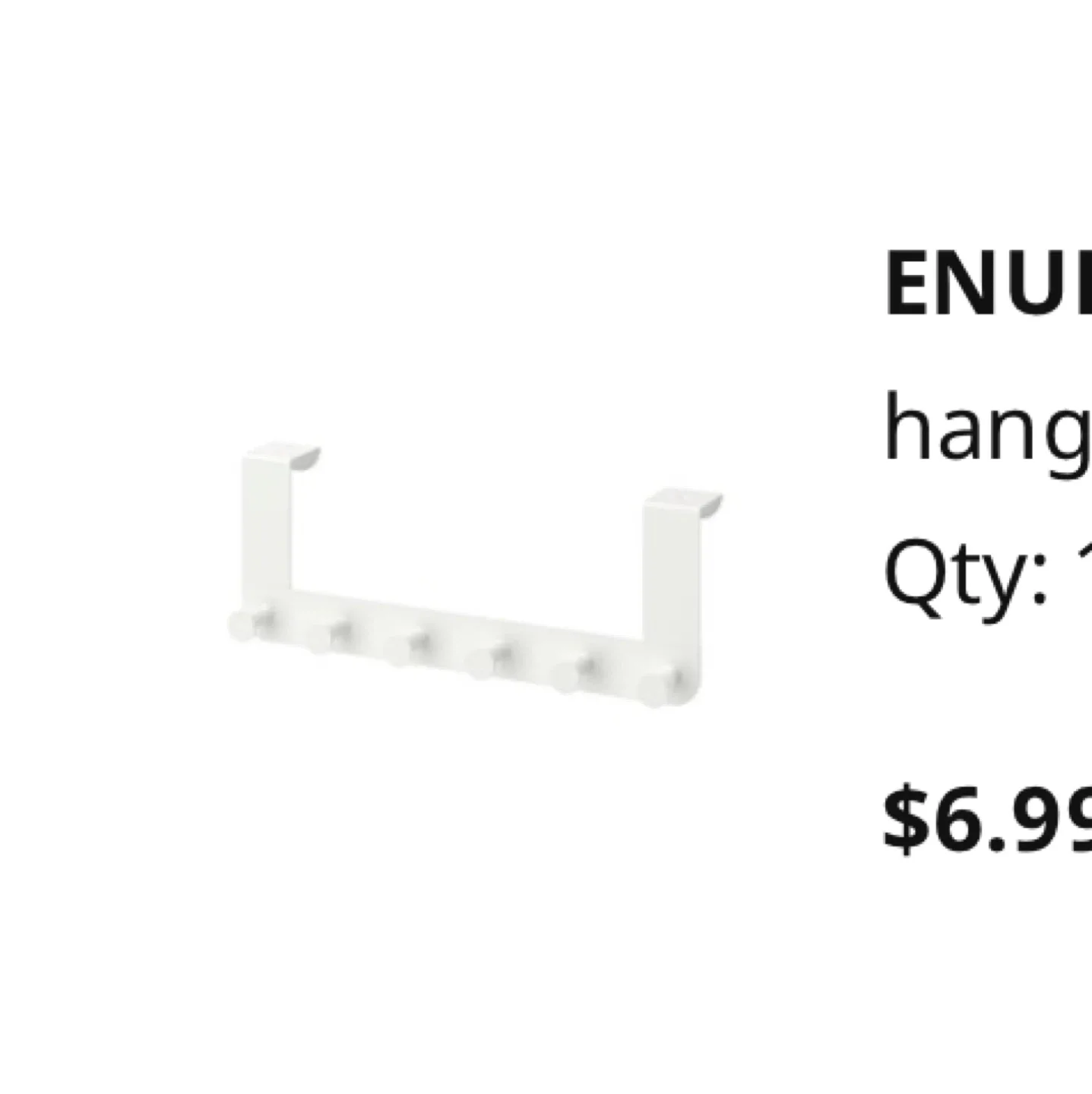 IKEA ENUDDEN hanger for door