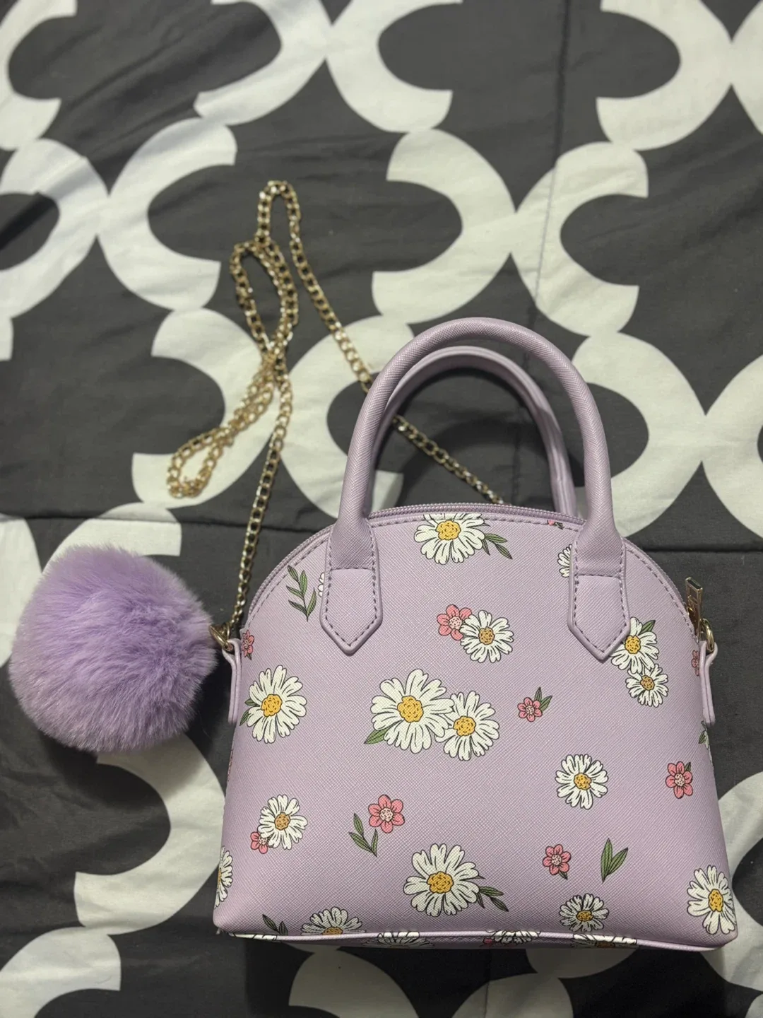 Daisy purple kids purse