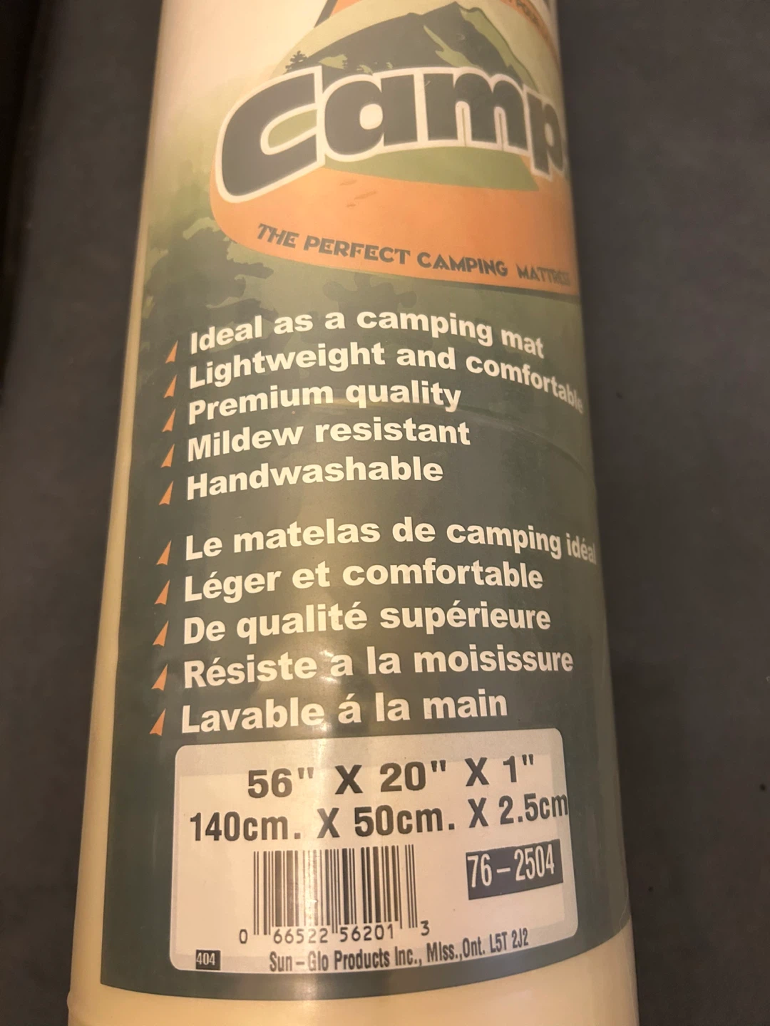 Camp-It Camping Mattress - 56" x 20" x 1" - photo 4