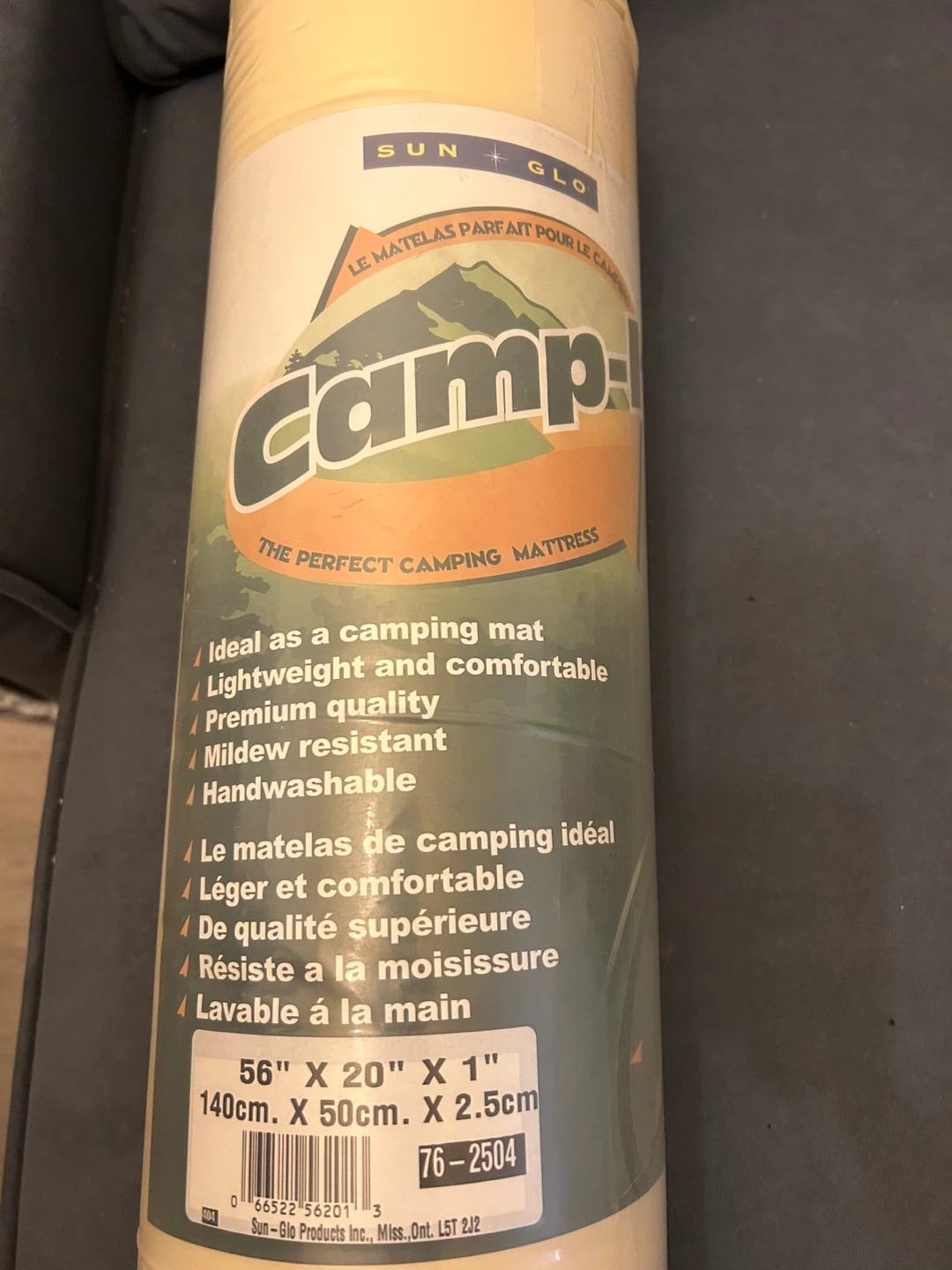 Camp-It Camping Mattress - 56" x 20" x 1"
