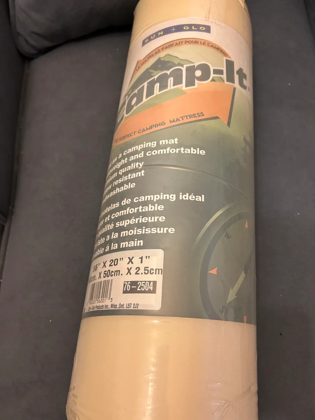 Camp-It Camping Mattress - 56" x 20" x 1" image indicator(2)