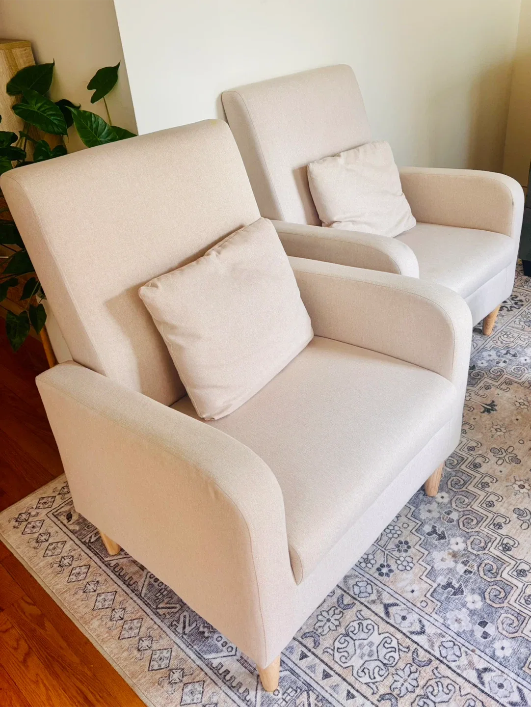 Beige Armchairs - Set of 2