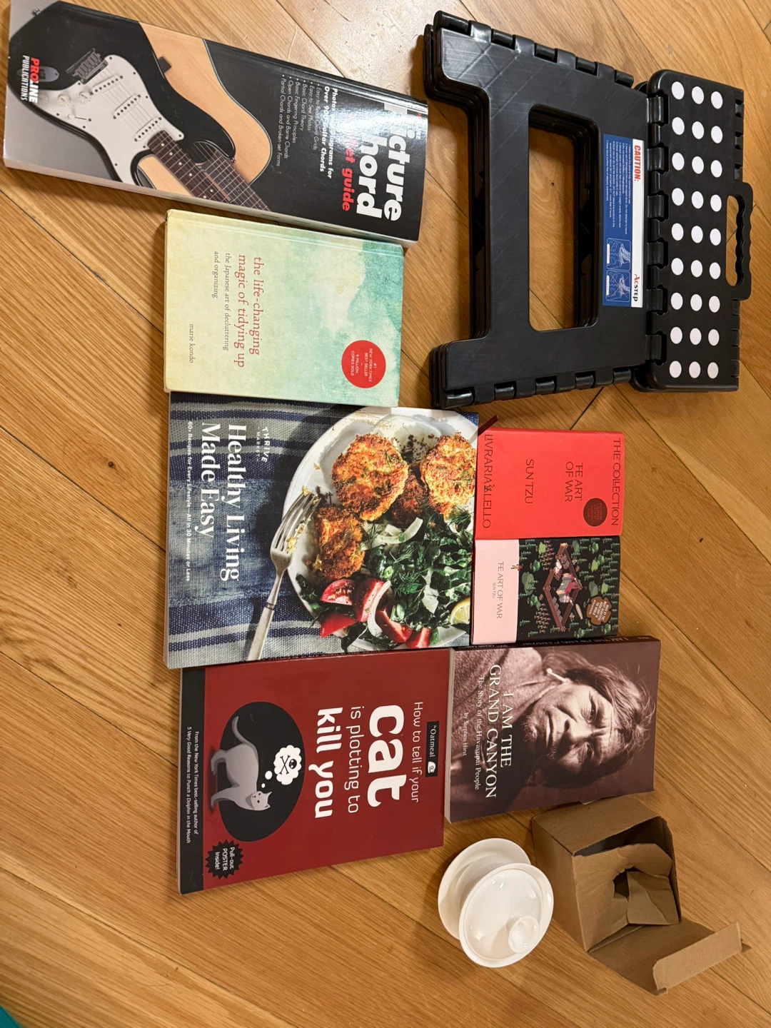 FREE - Assorted Books & Folding Step Stool