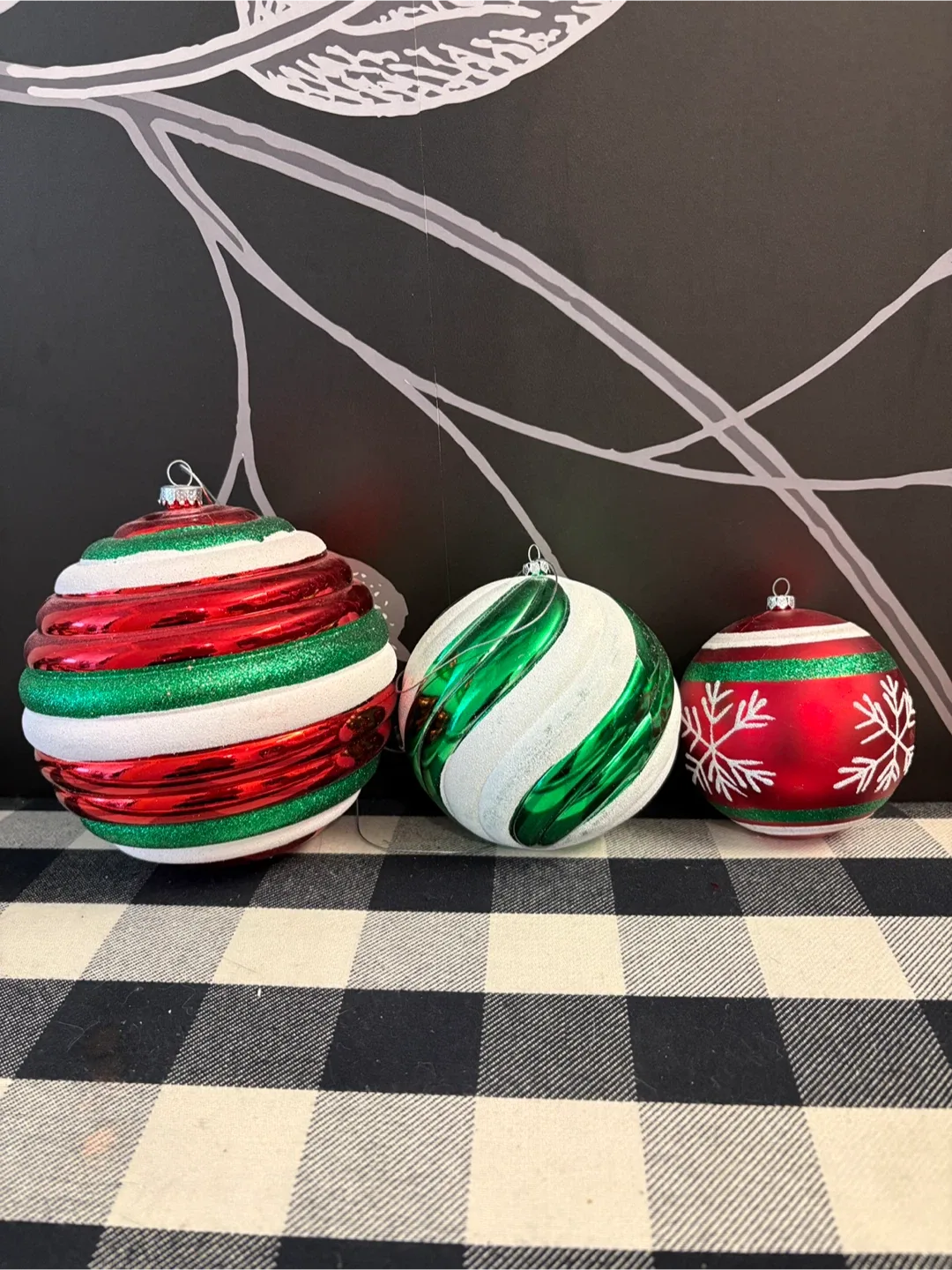 Assortment of Oversized Christmas Ornaments image indicator(2)