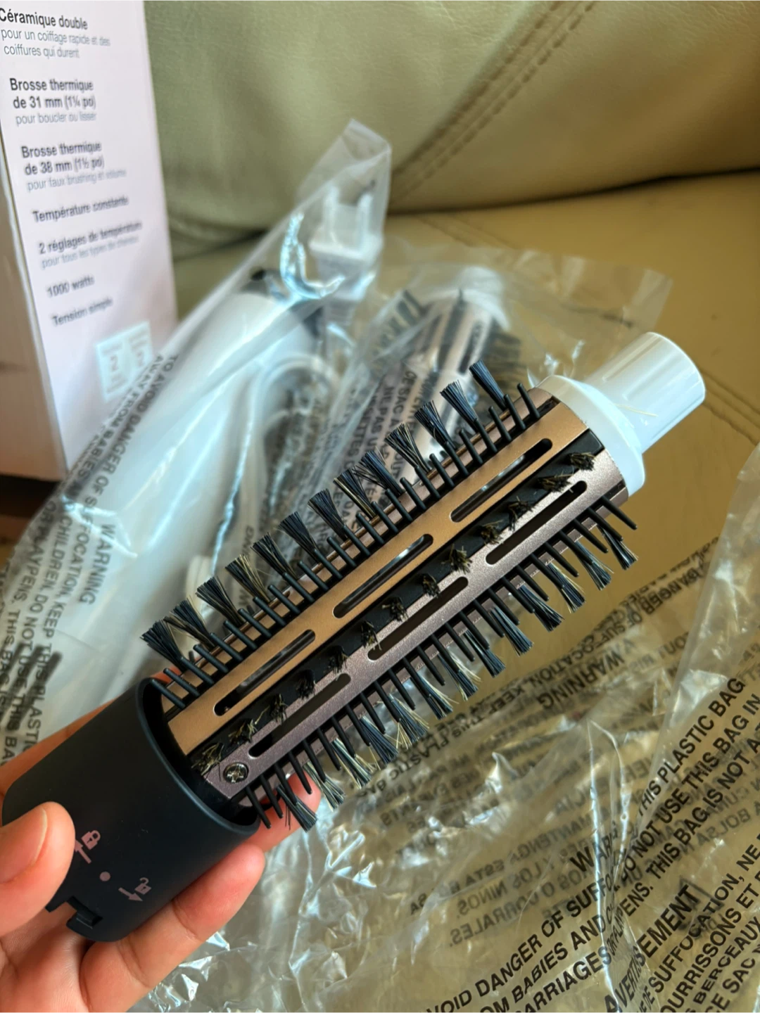 Conair Céramique Double Brosse à Air Chaud 2-en-1 - photo 2