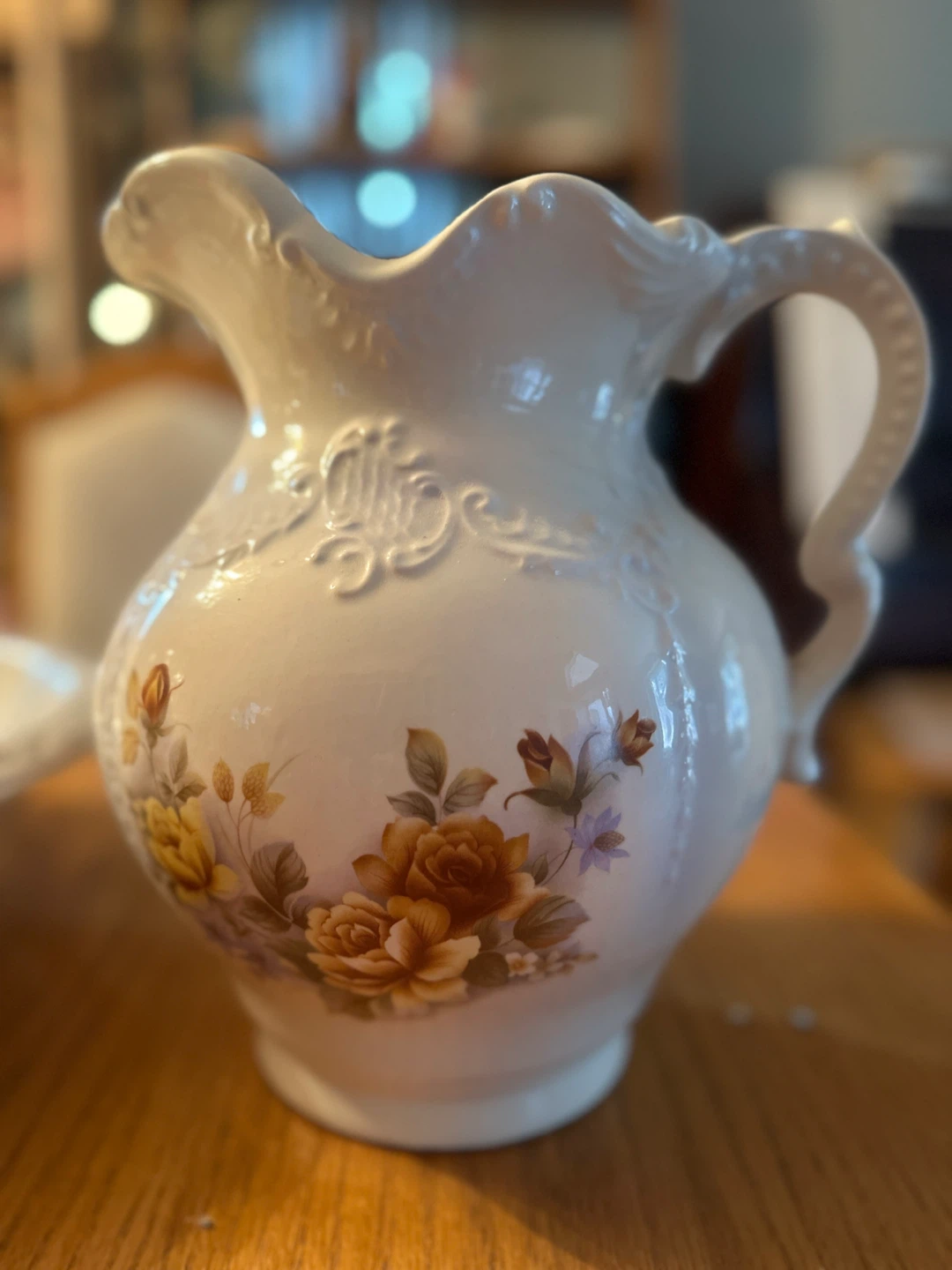 Vintage Floral Pitcher and Bowl Set - Royal Ironstone - photo 3