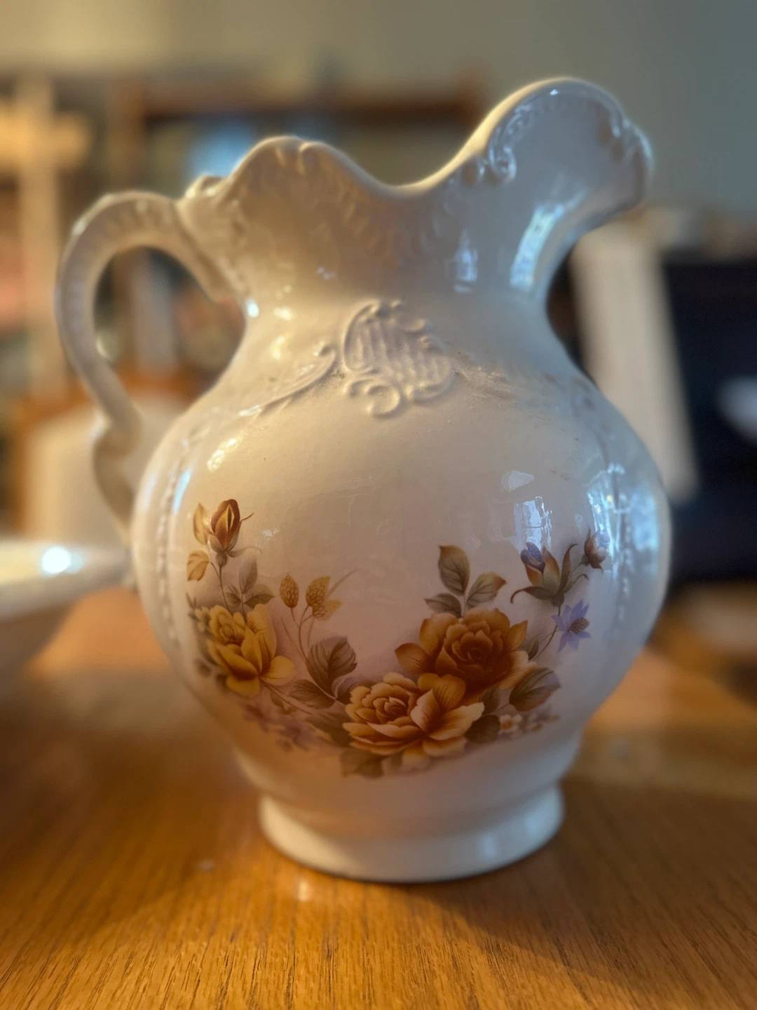 Vintage Floral Pitcher and Bowl Set - Royal Ironstone - photo 4