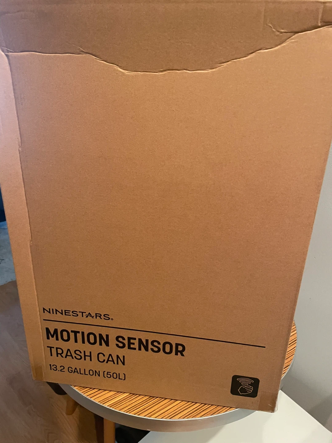 NINESTARS Motion Sensor Trash Can - 13.2 Gallon