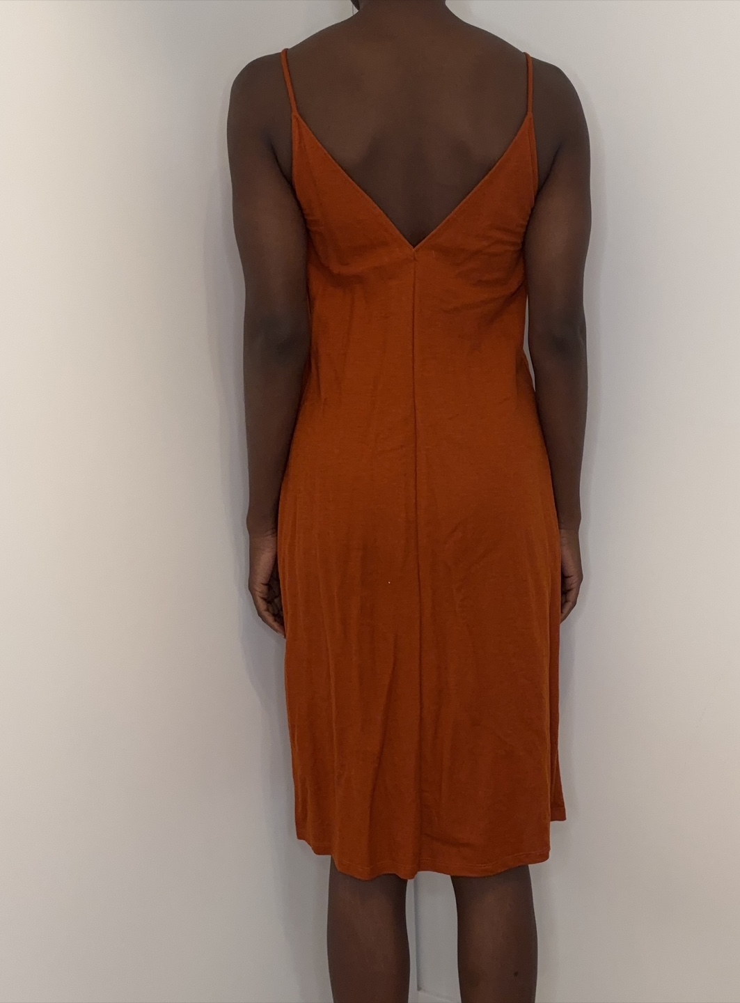 ZARA Reversible Slip Dress Midi Button Front V-Neck - photo 3