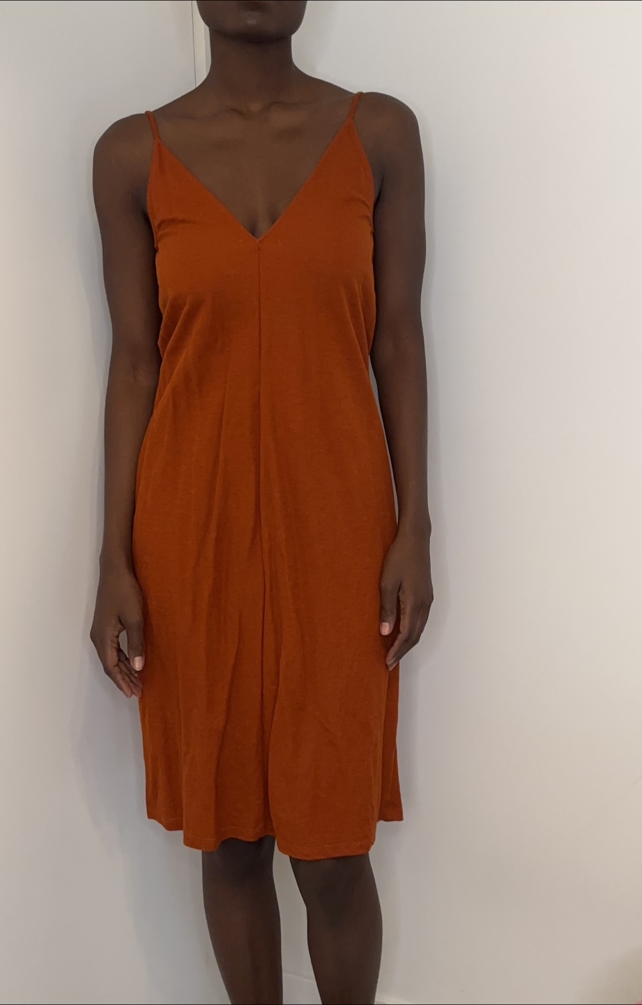 ZARA Reversible Slip Dress Midi Button Front V-Neck - photo 2