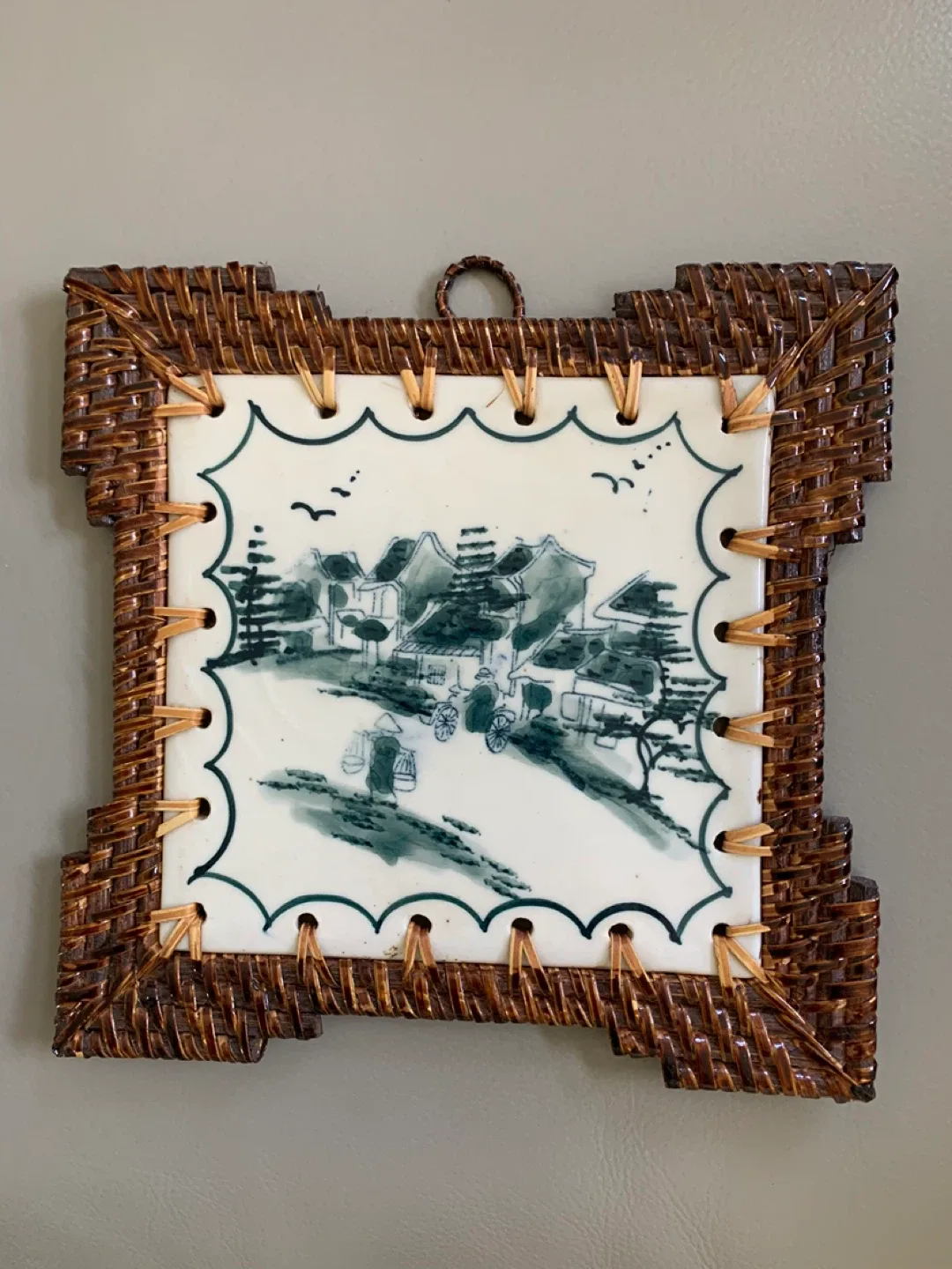 Set of 3 Vintage, Collectible, Hand Made Painted Wall Decors “ ! image indicator(2)