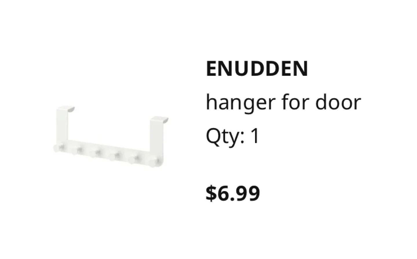 New IKEA Hanger for Door