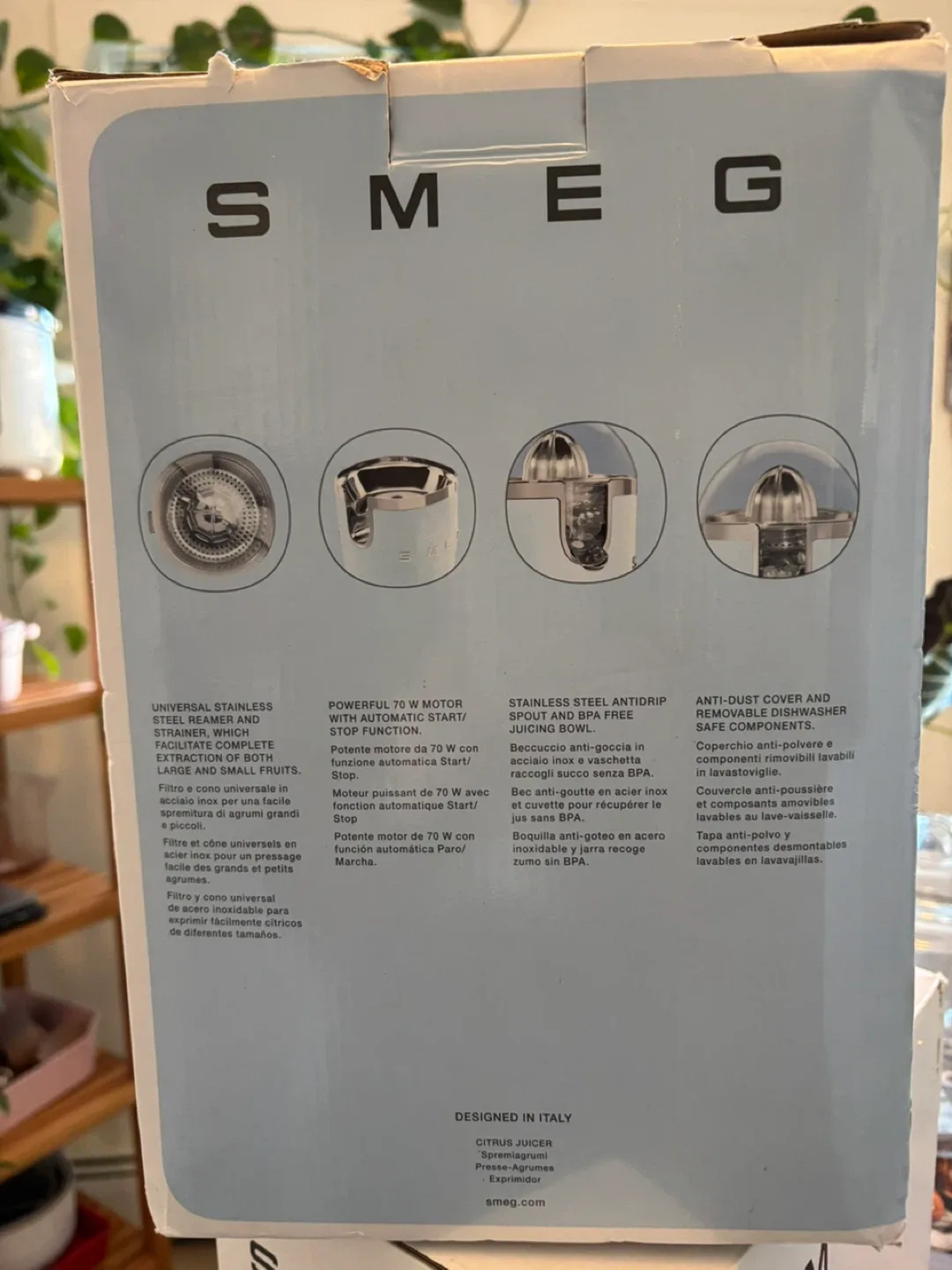 Smeg Citrus Juicer -  New! image indicator(4)