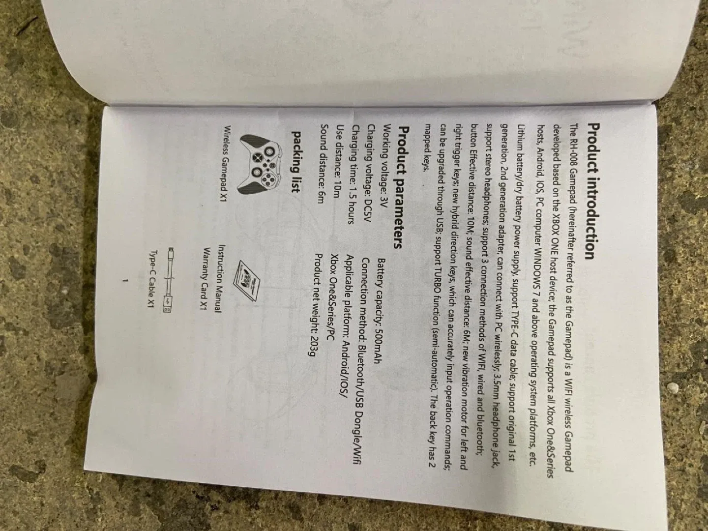 Wireless Gamepad X1 Controller image indicator(4)