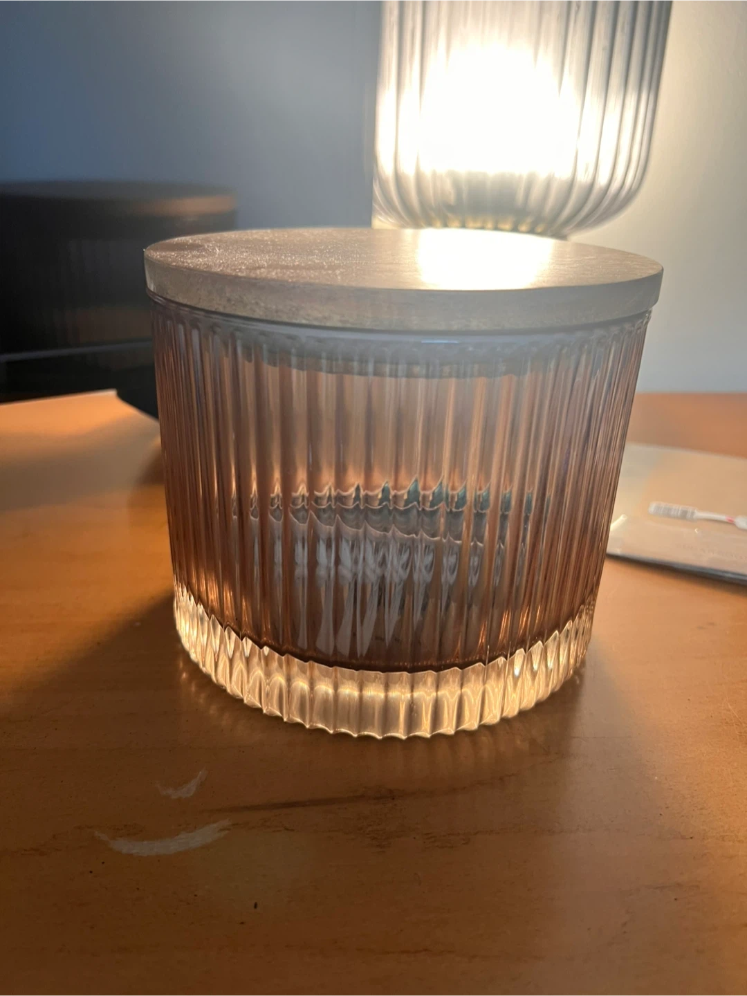 Wood & Glass Storage Jar with Lid