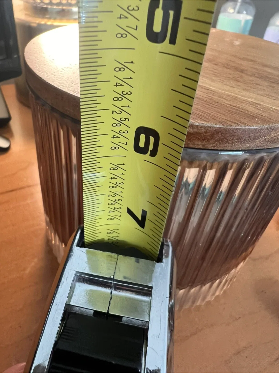 Wood & Glass Storage Jar with Lid image indicator(2)