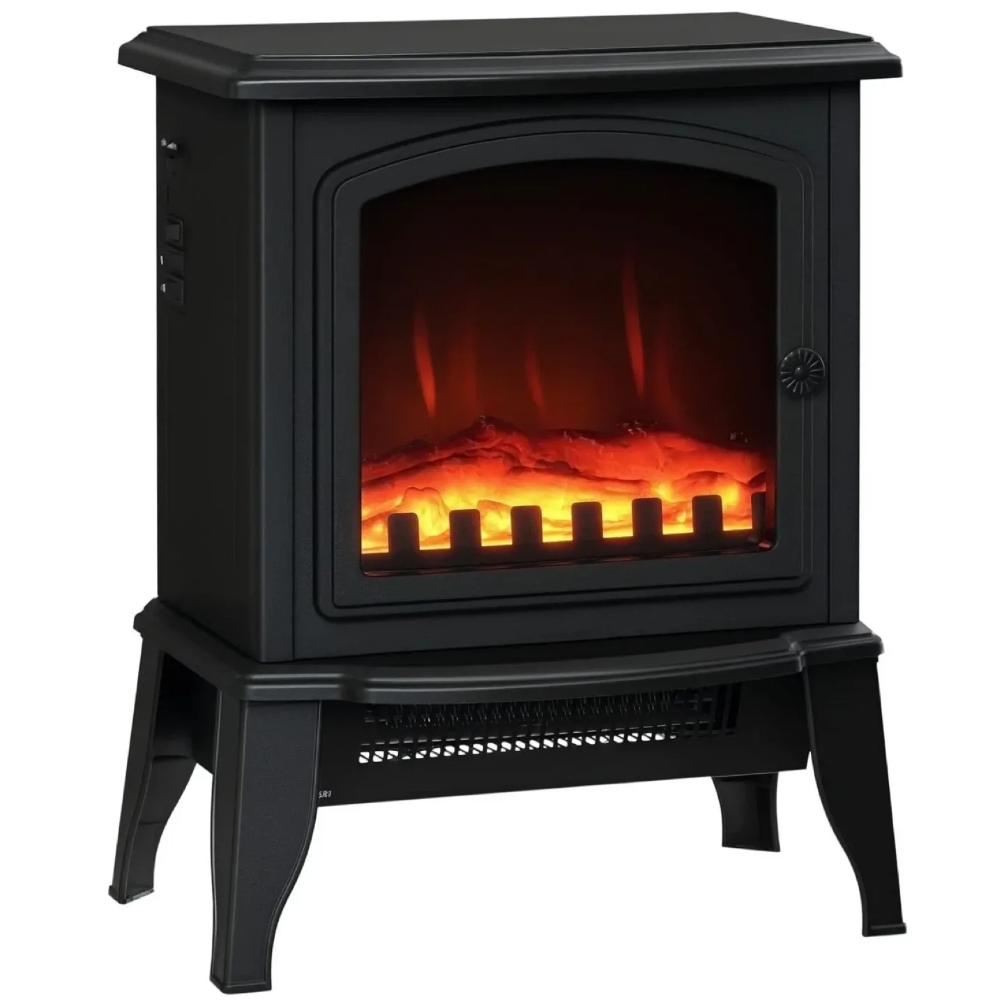 Black Electric Fireplace - 17.9" x 14.4" image indicator(2)