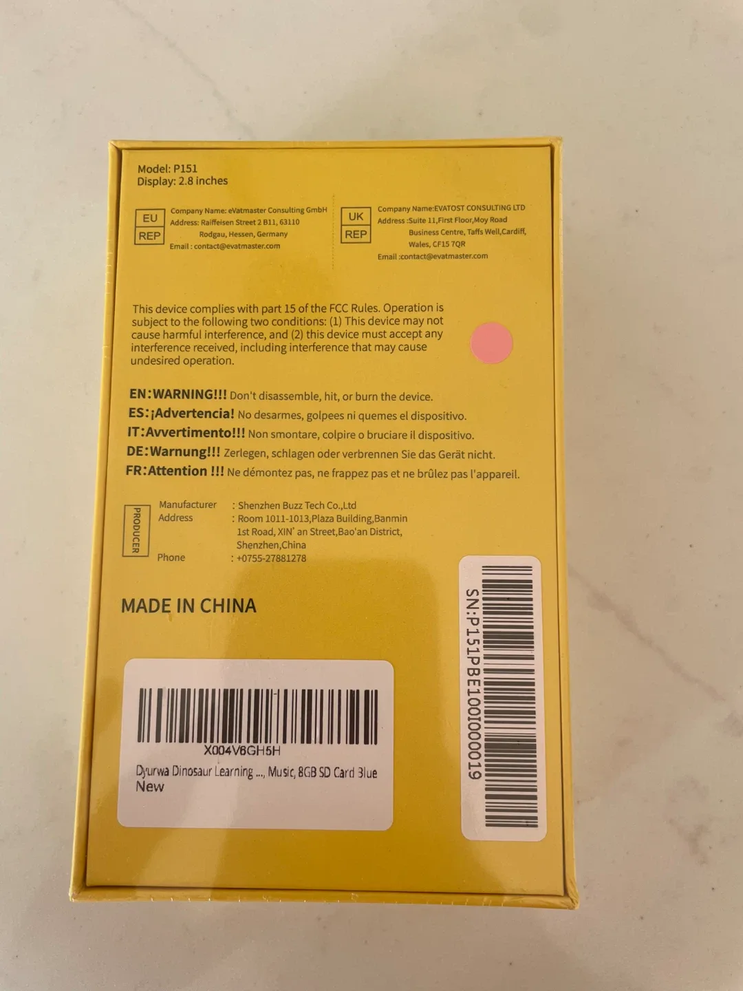 Pink Unicorn Kids Camera Toy image indicator(4)