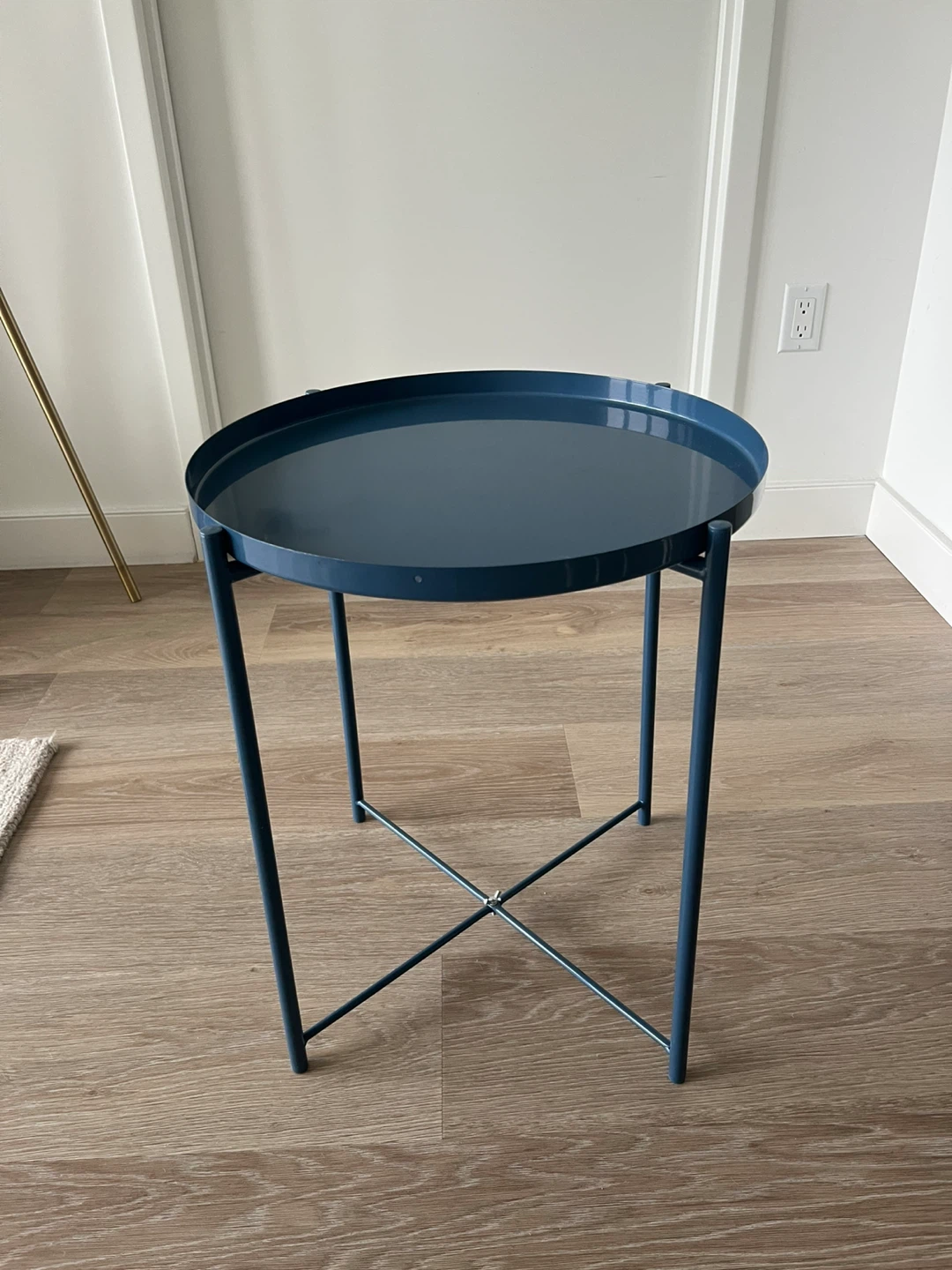 Blue side table