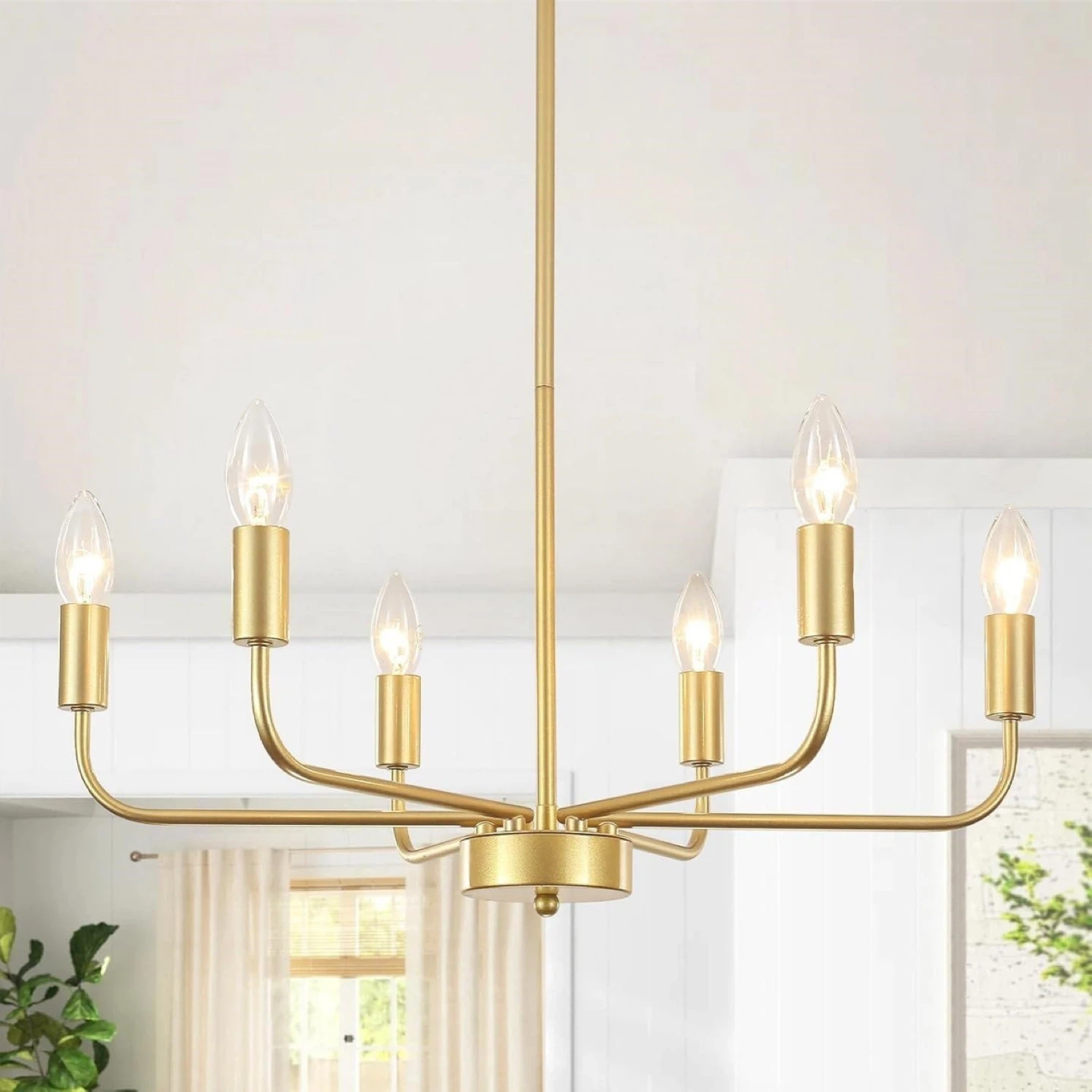 Gold Sputnik Chandelier - New in Box!