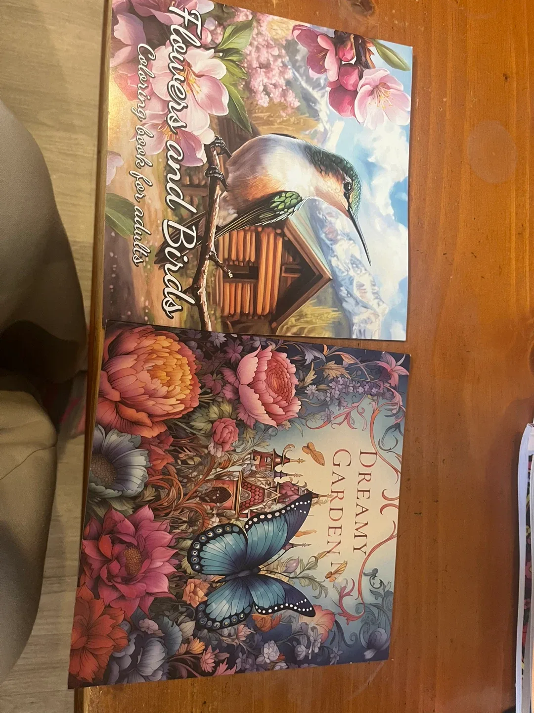 Flowers and Birds & Dreamy Garden Colouring Books