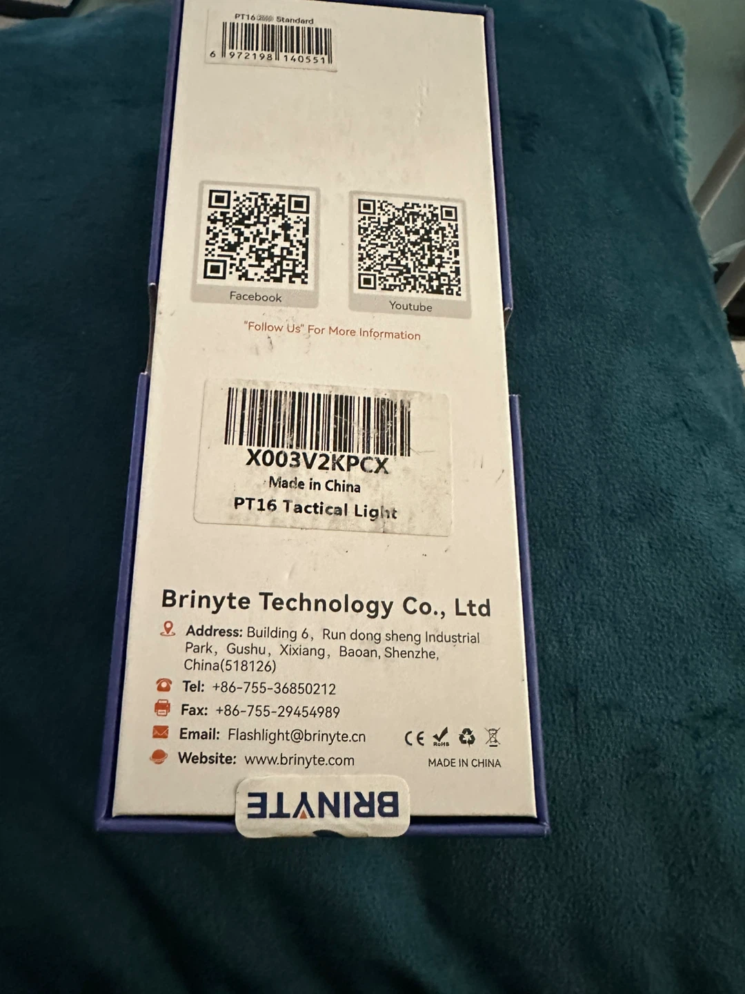 BRINYTE PT16 Tactical Flashlight - New in Box - photo 2